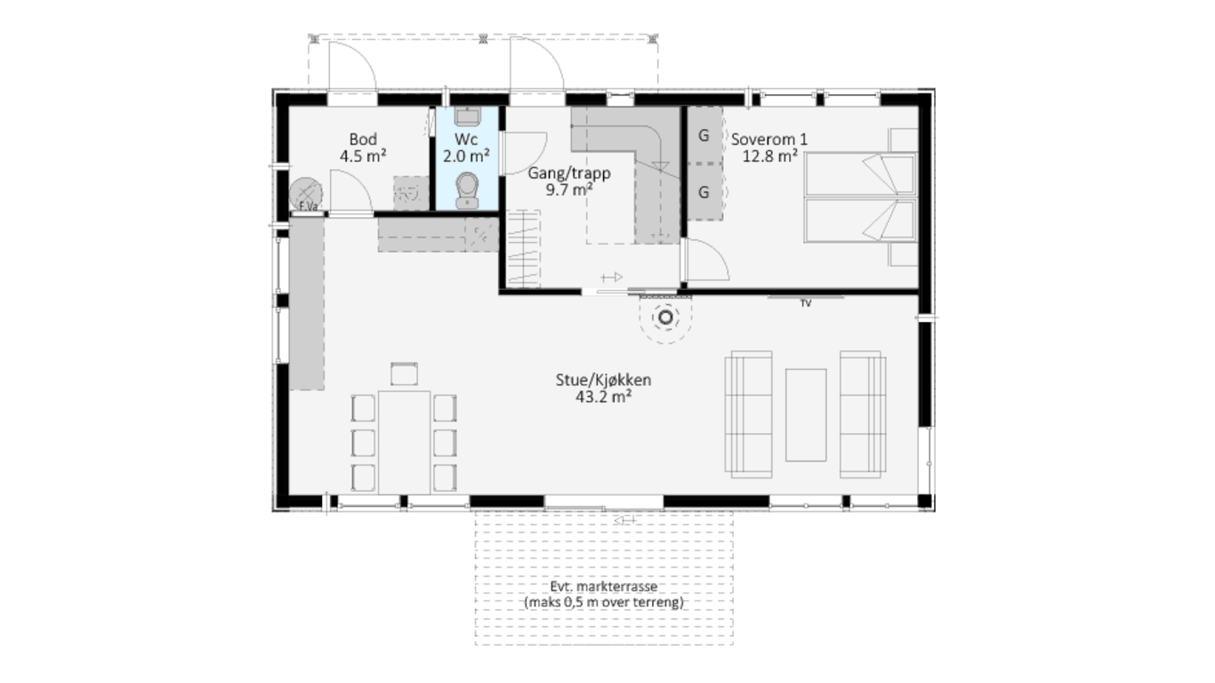 SVANEN 2 Plantegning 5