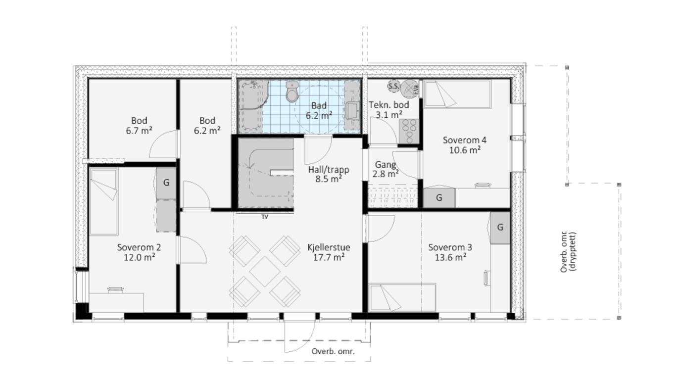 BAUXITT Plantegning 1